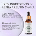 GreenVibe Alpha Arbutin 2% Serum – Brighter Skin & Fades Dark Spots | All Skin Types | 30ml